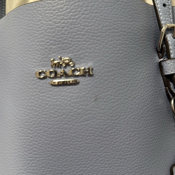 Coach Mollie Tote - Baby Blue & Silver - Picture 2 of 7